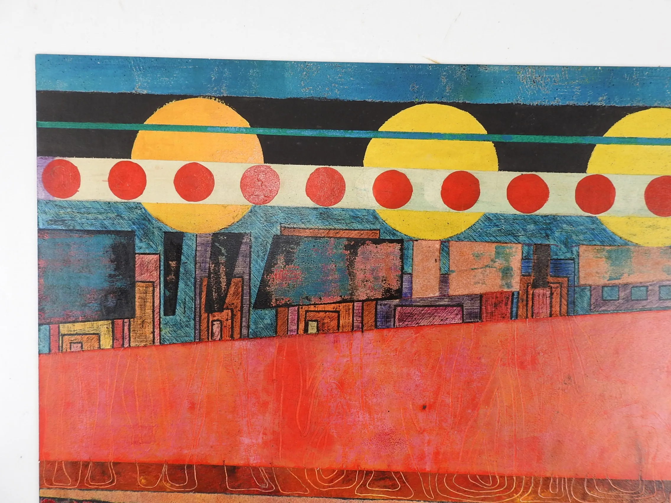 Abstract Cityscape Painting