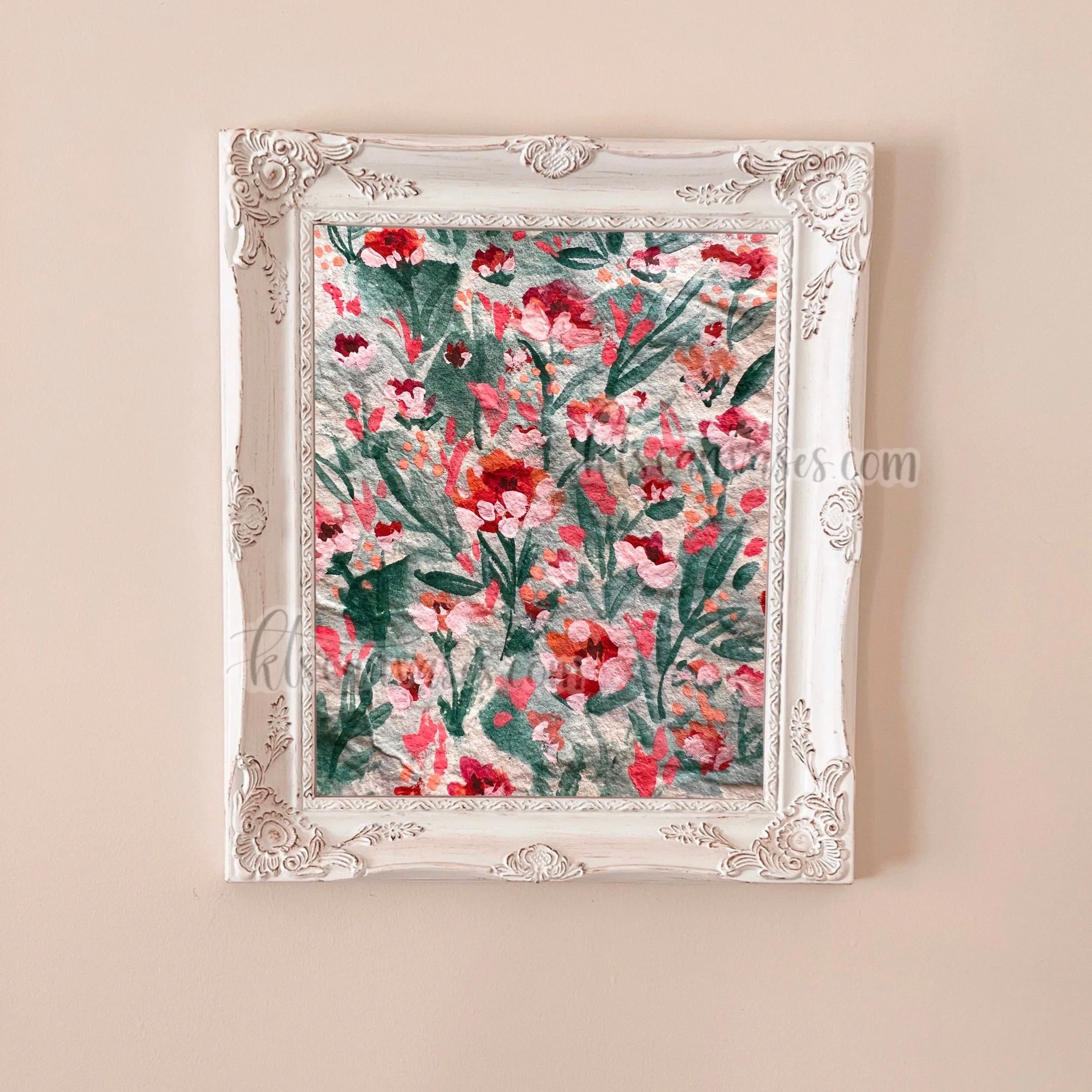 Abstract Florals No. 4 Art Print
