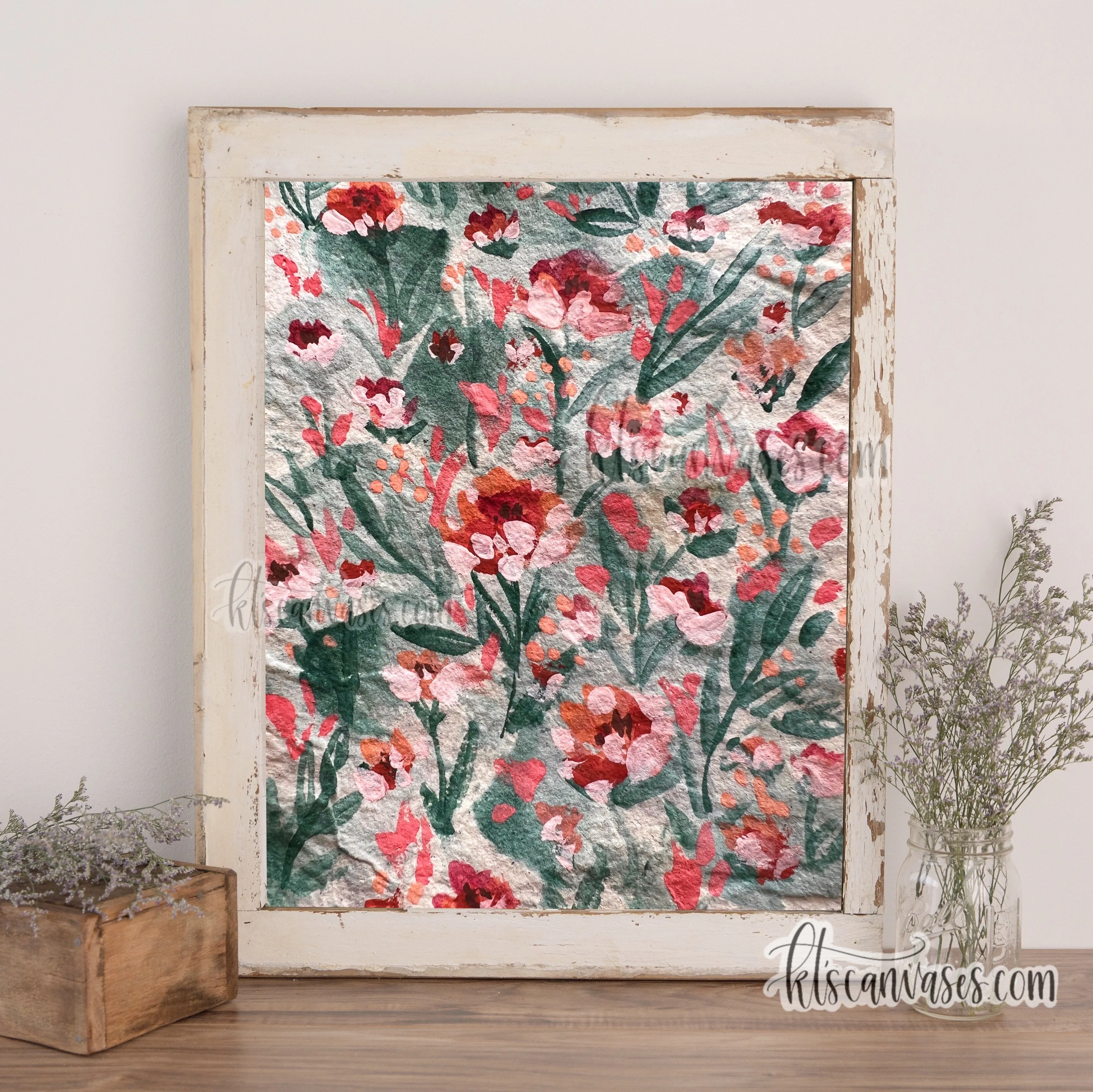 Abstract Florals No. 4 Art Print