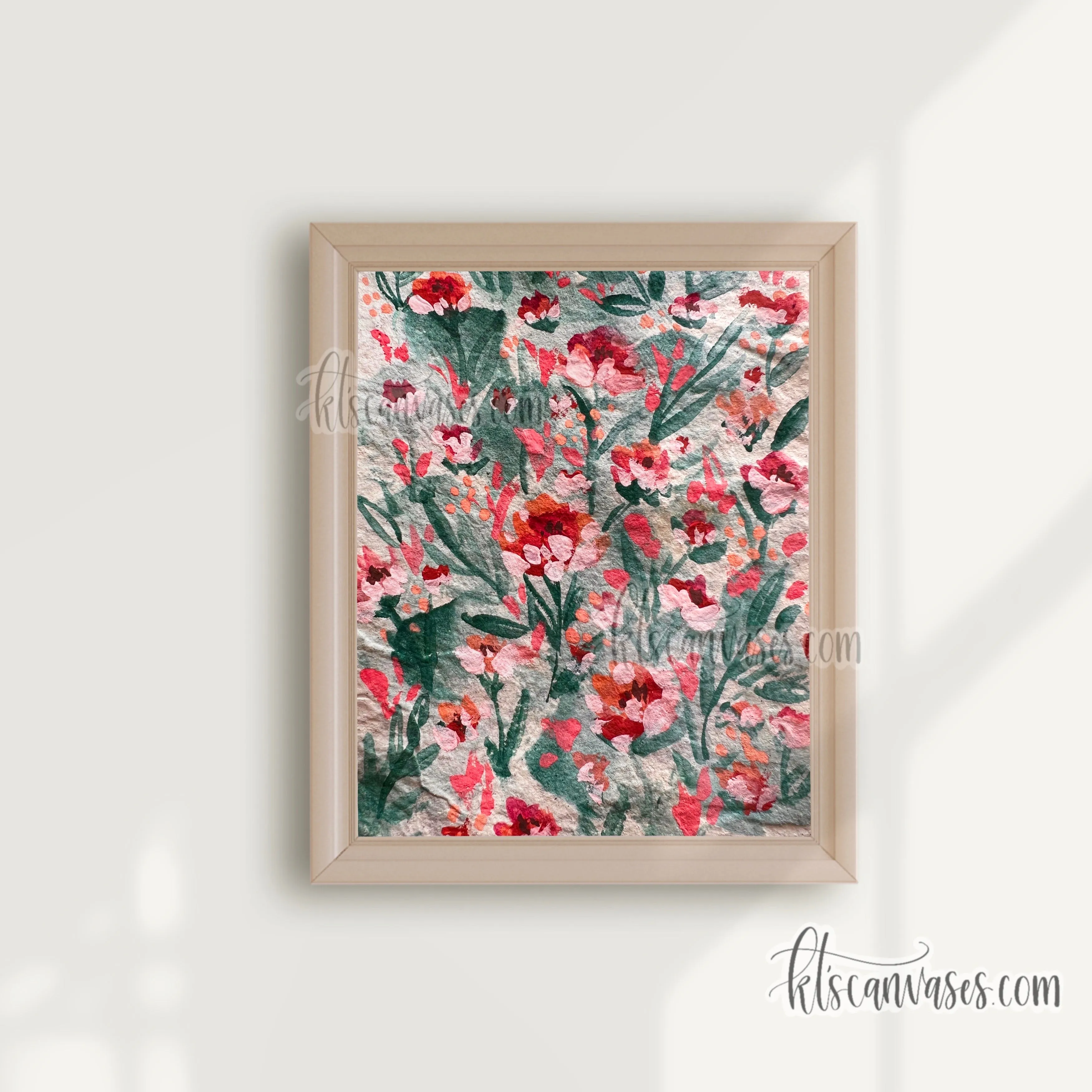 Abstract Florals No. 4 Art Print