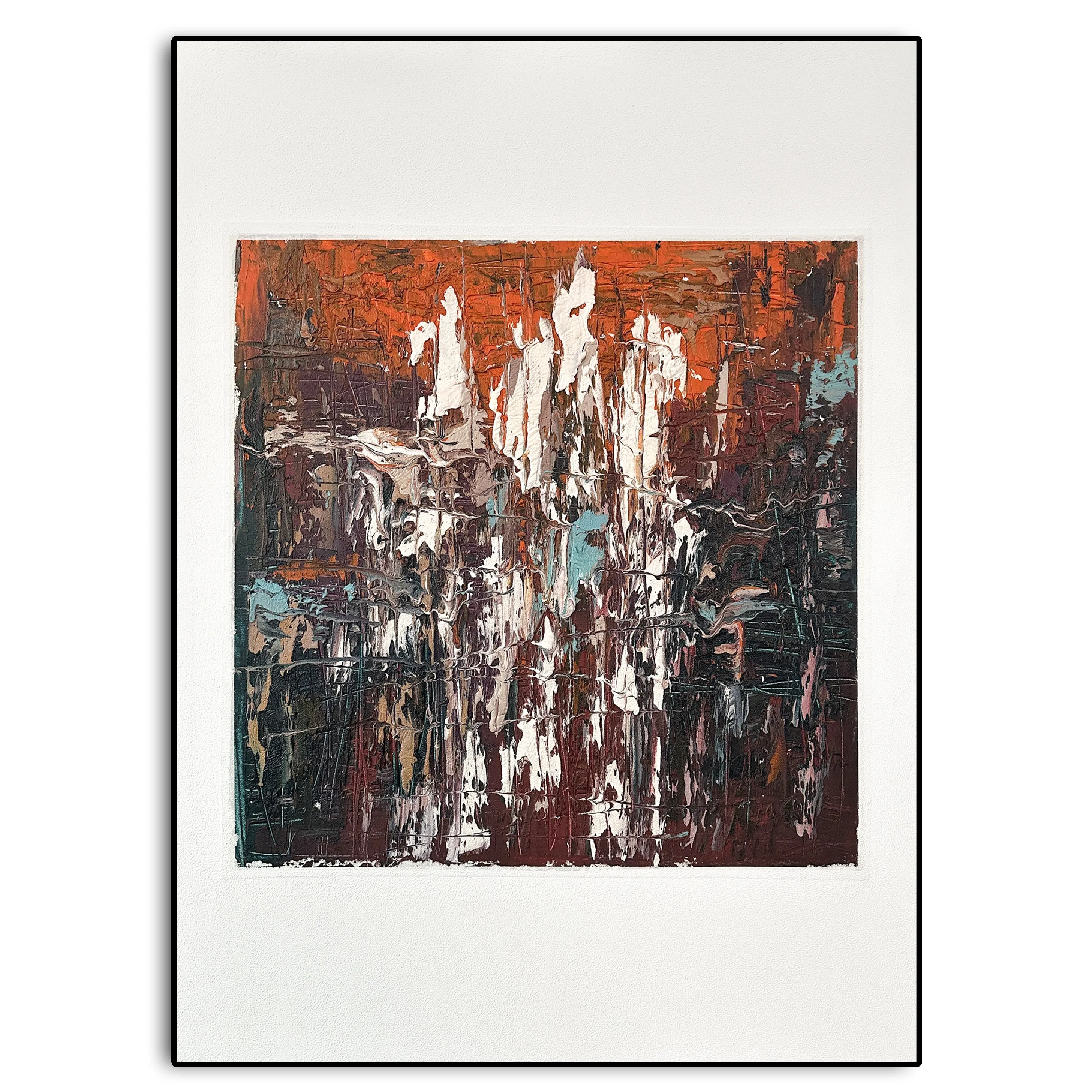 Abstract Oil Painting - Burning Silence