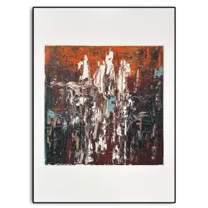 Abstract Oil Painting - Burning Silence