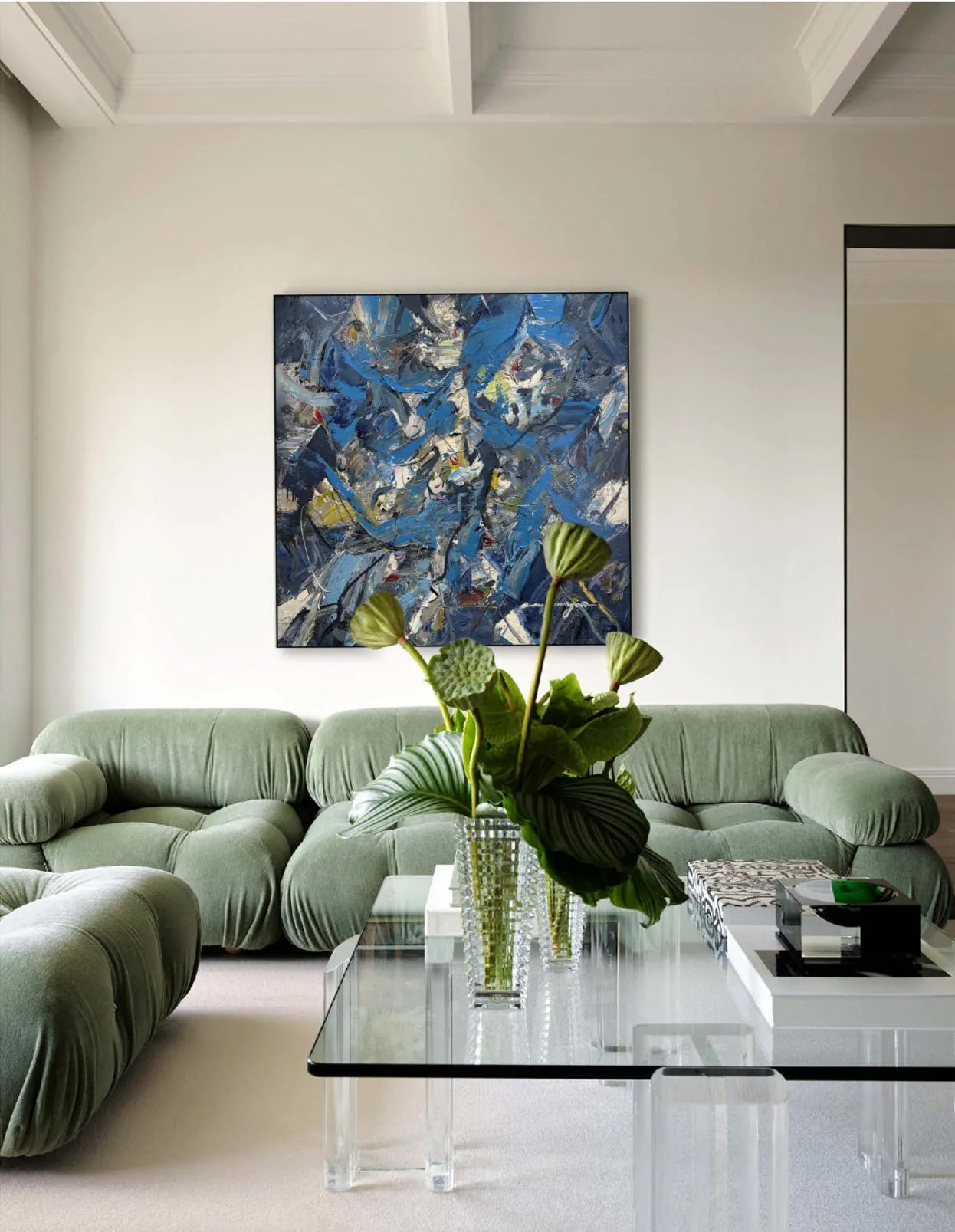 Abstract Oil Painting - Echoes of Creation