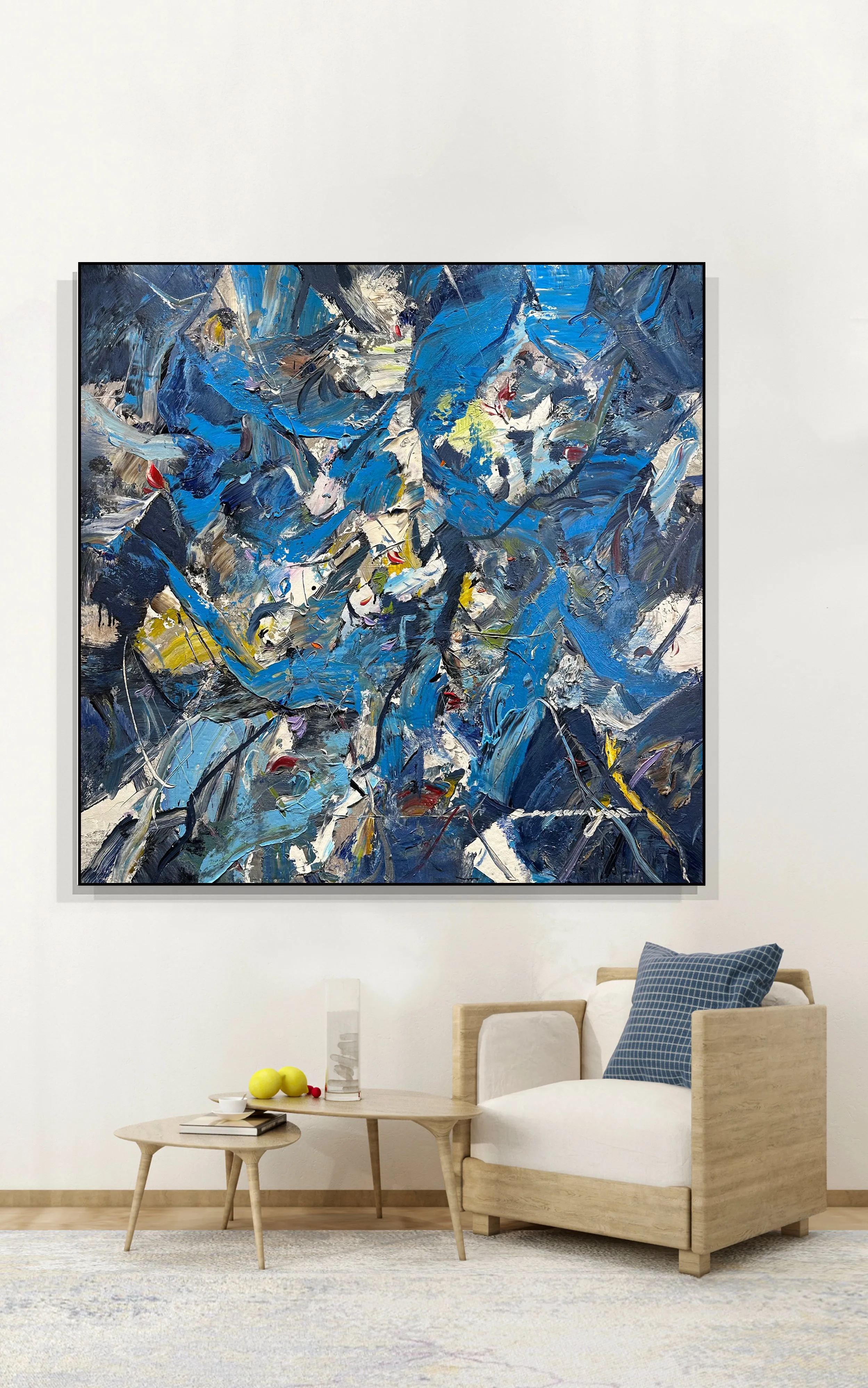 Abstract Oil Painting - Echoes of Creation