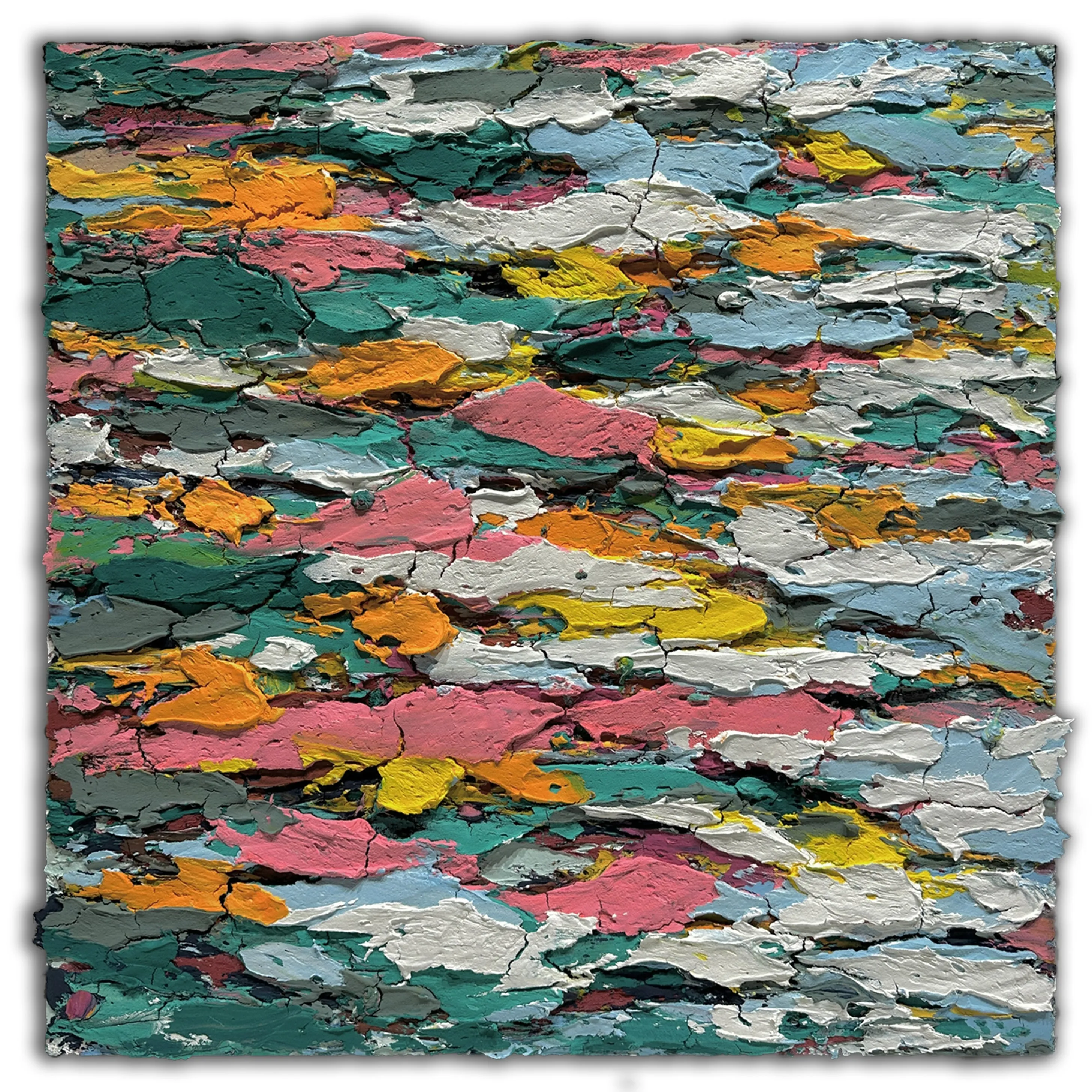 Abstract Oil Painting - Elemental Symphony