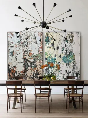 Abstract Oil Painting - The Memories feature Fossilized Memories and Rusted Memories