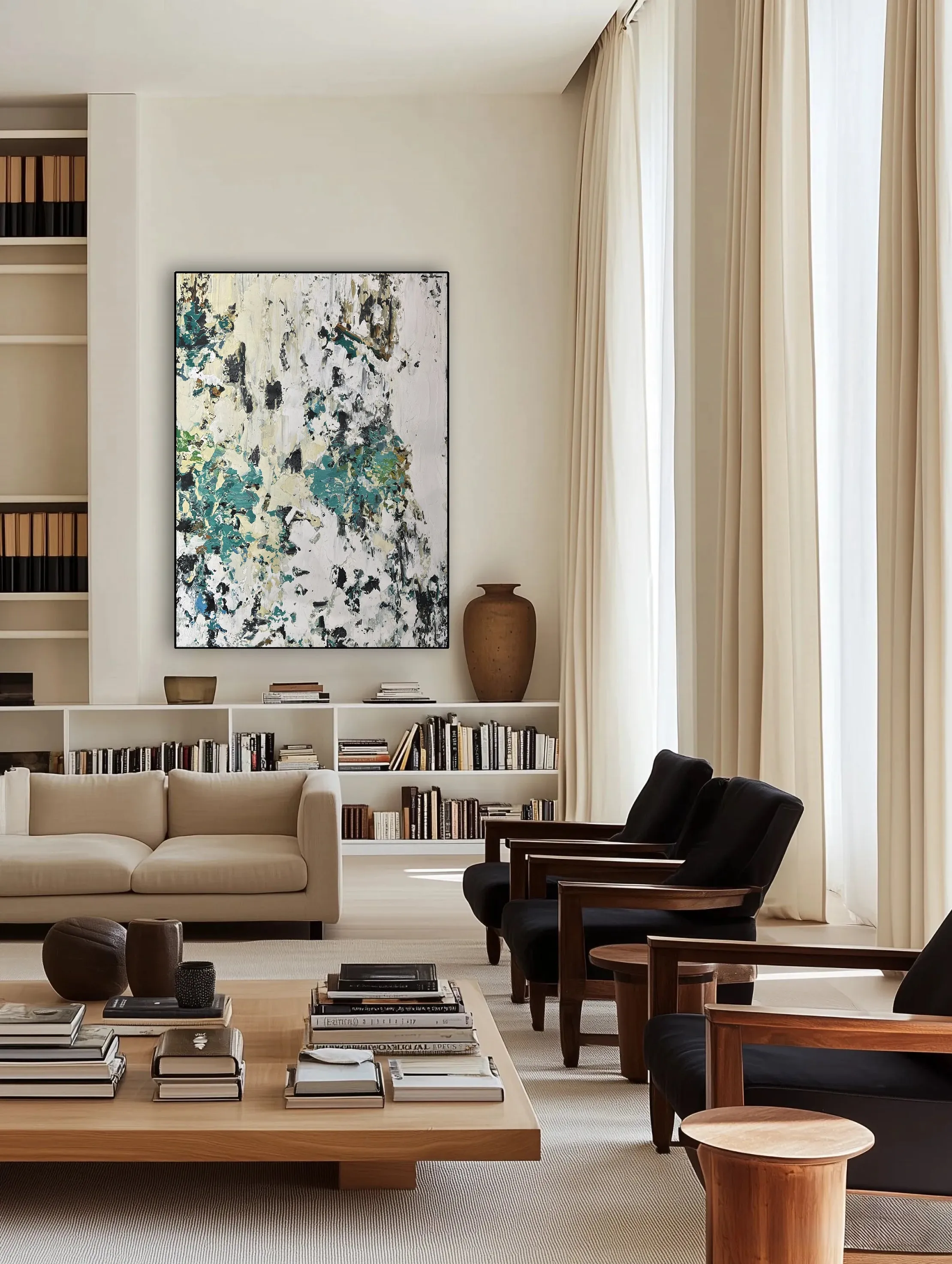 Abstract Oil Painting - The Memories feature Fossilized Memories and Rusted Memories