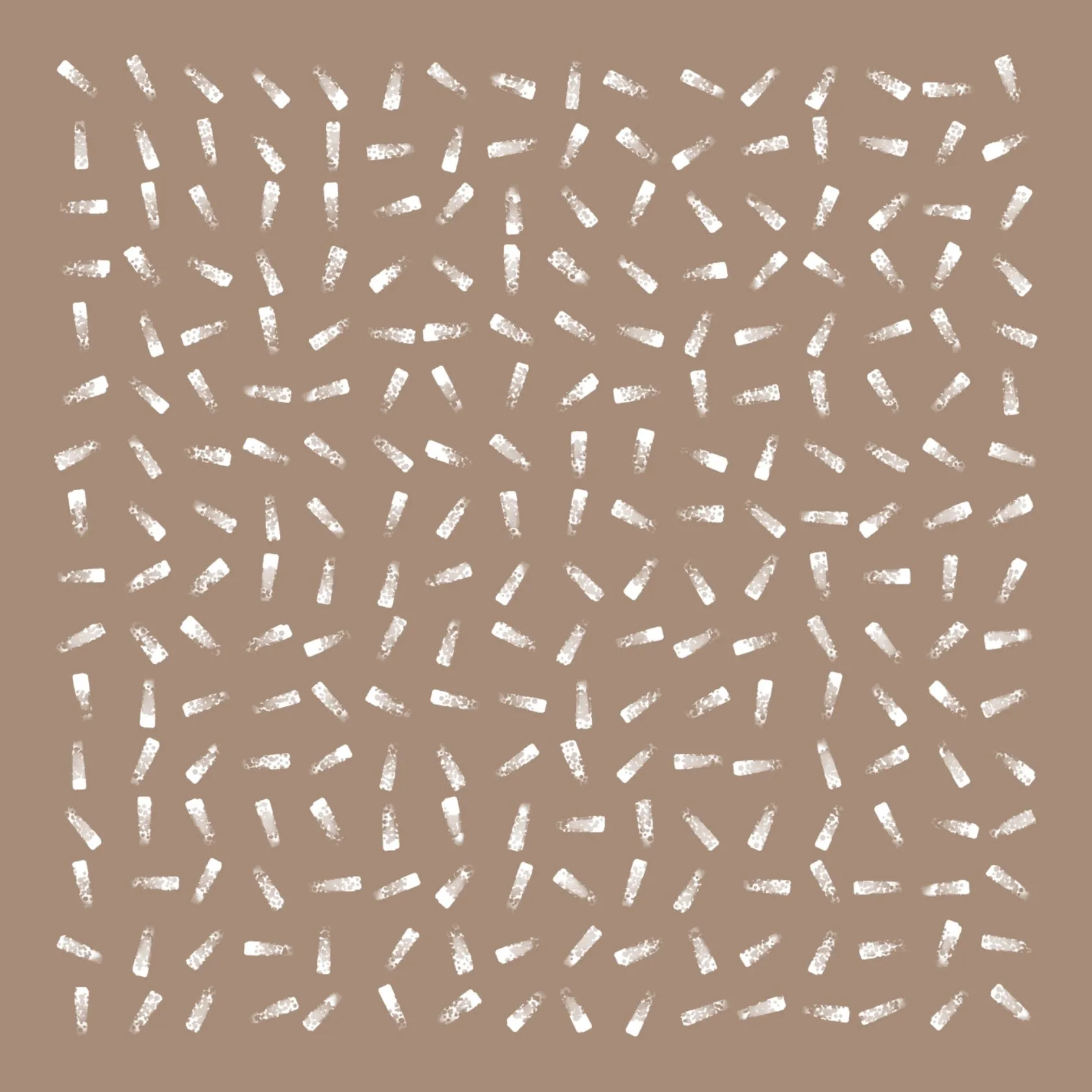 Abstract with brown background and white patterns