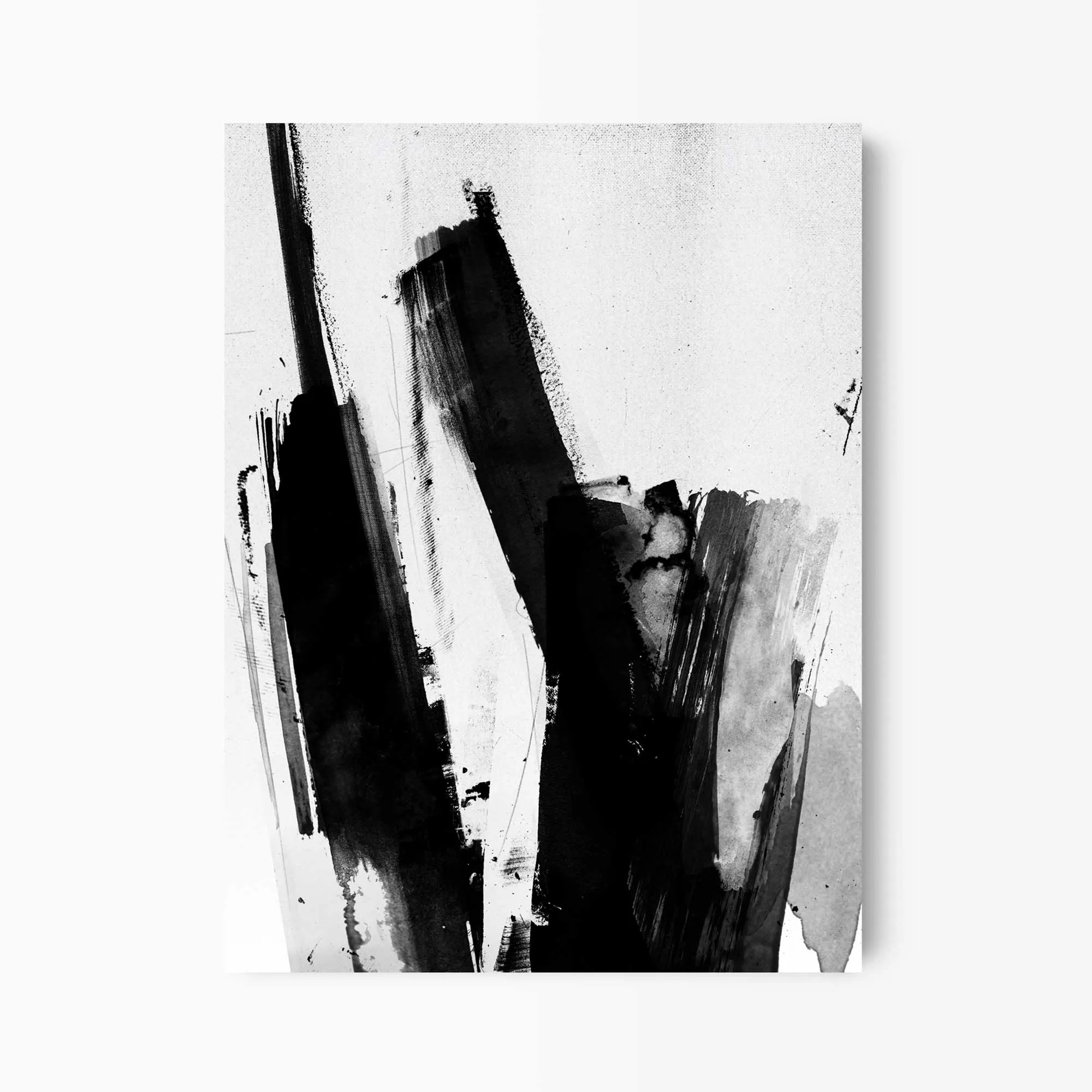 Black and White Abstract Scribble Painting 2