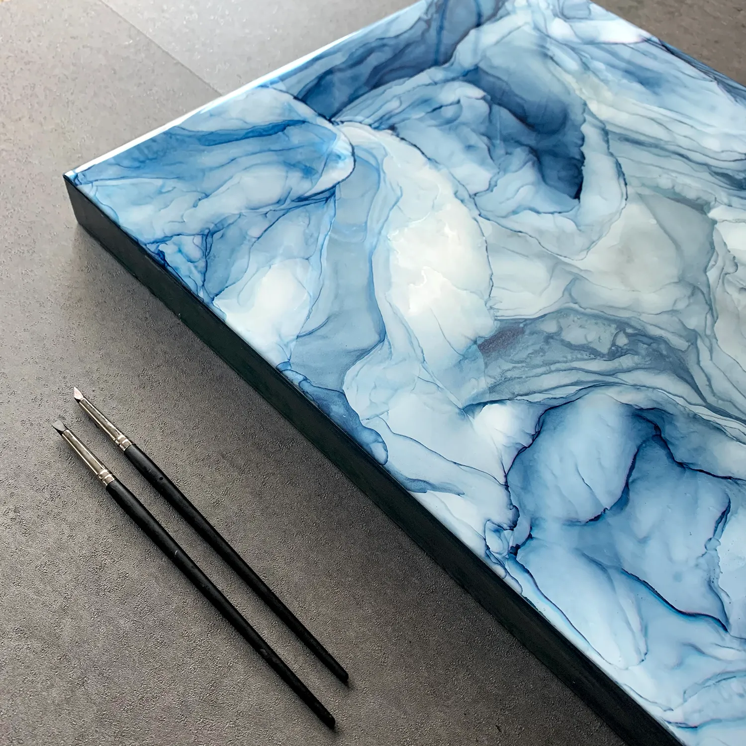 Blue Ice Painting