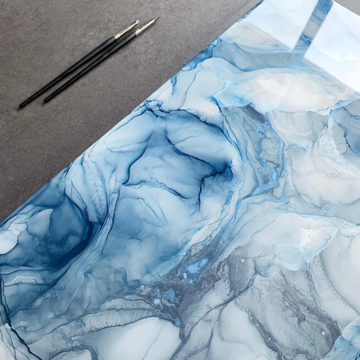 Blue Ice Painting