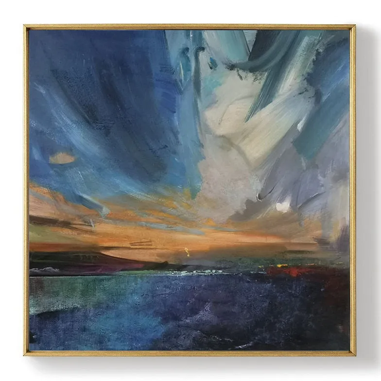 Blue Painting Landscape Abstract Painting Sky Abstract Painting Bp105