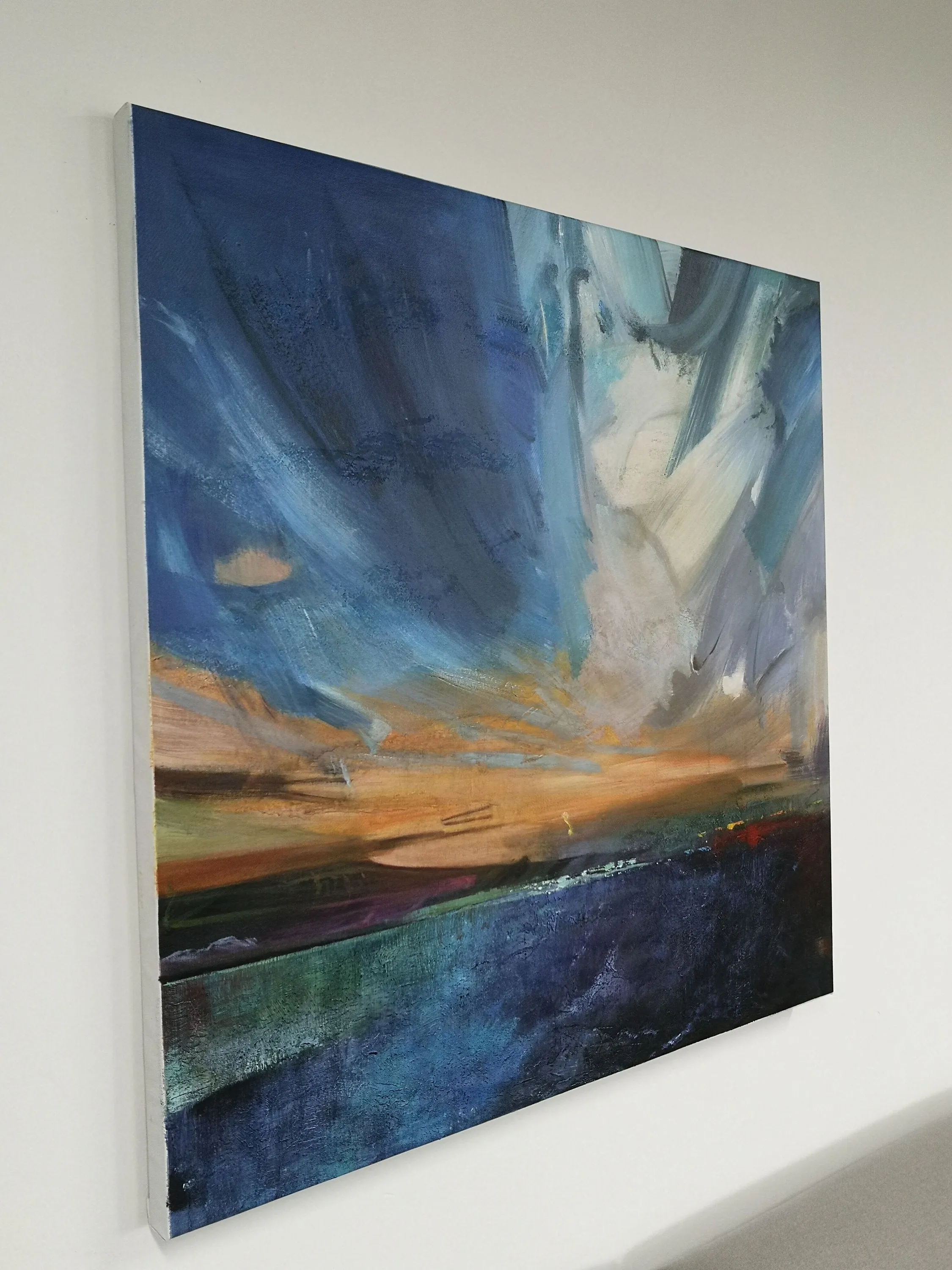 Blue Painting Landscape Abstract Painting Sky Abstract Painting Bp105