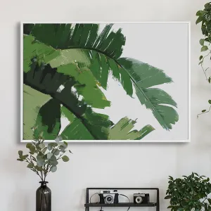 Botanical Palm Leaves Framed Canvas