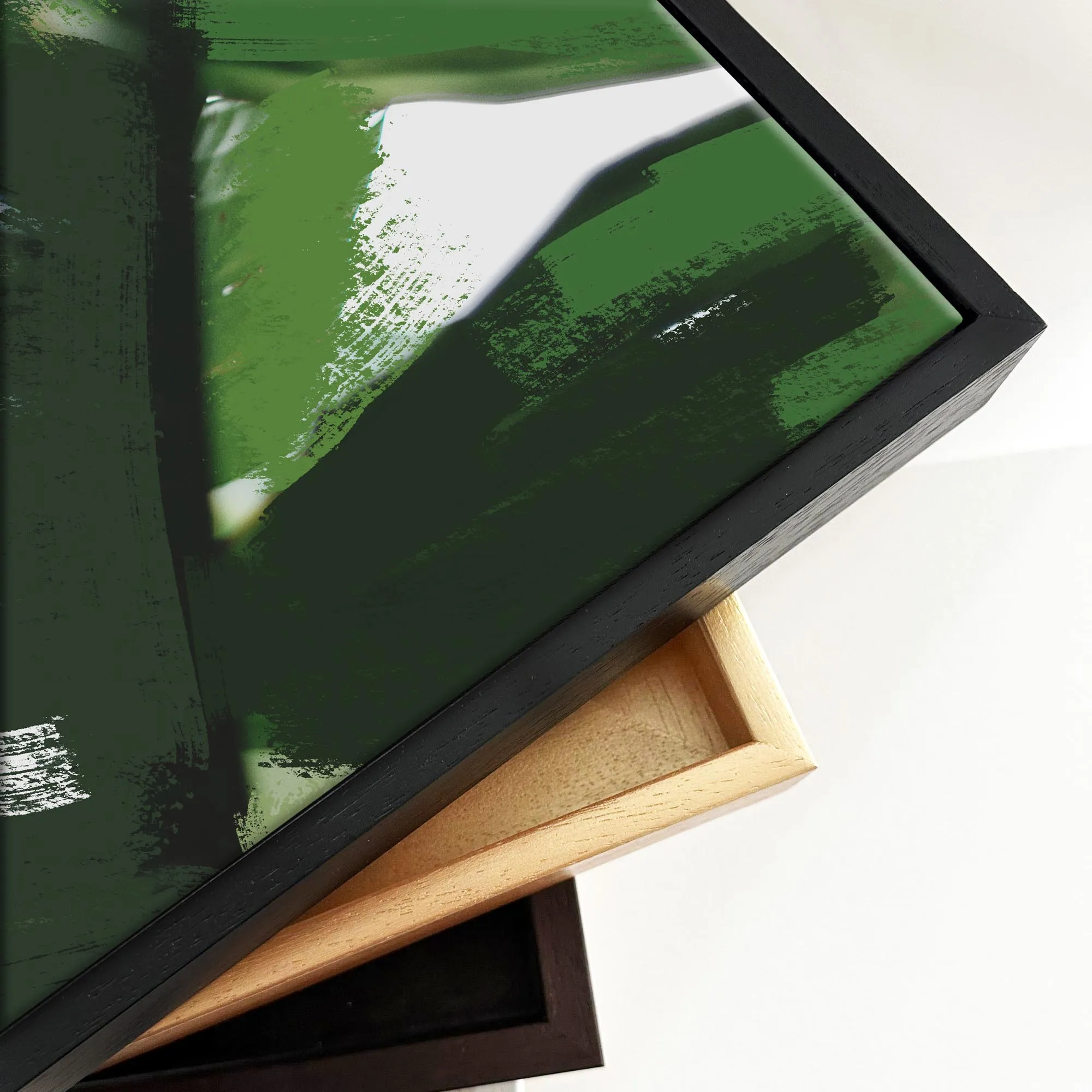Botanical Palm Leaves Framed Canvas
