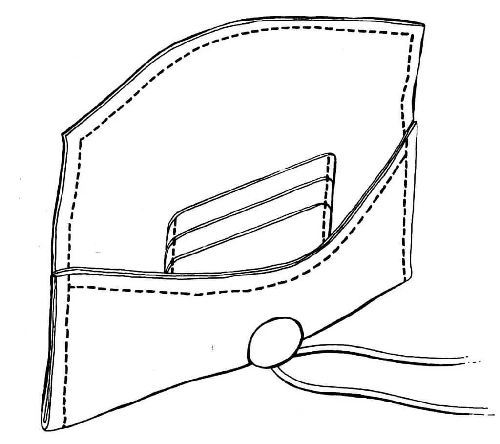 Button Clutch - Abstract markings