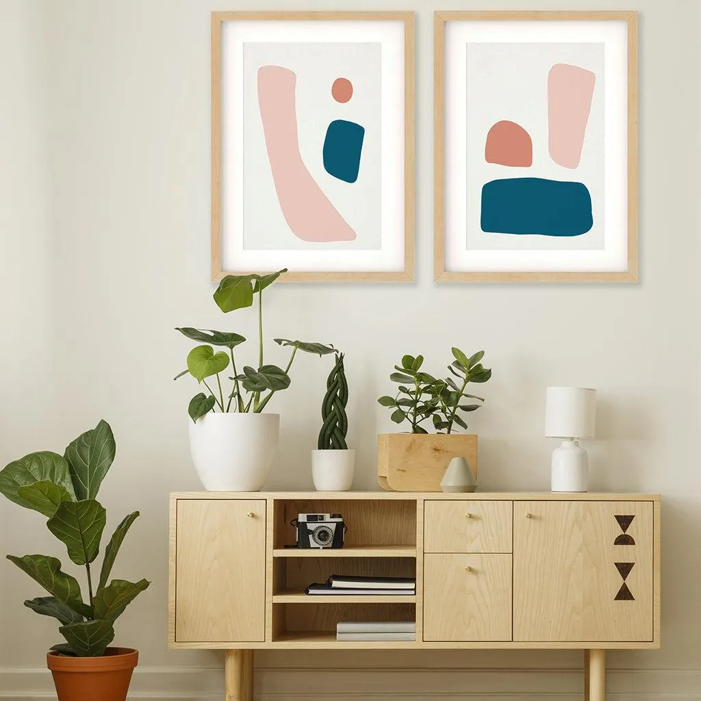 Colourful Shapes - Print Set Of 2