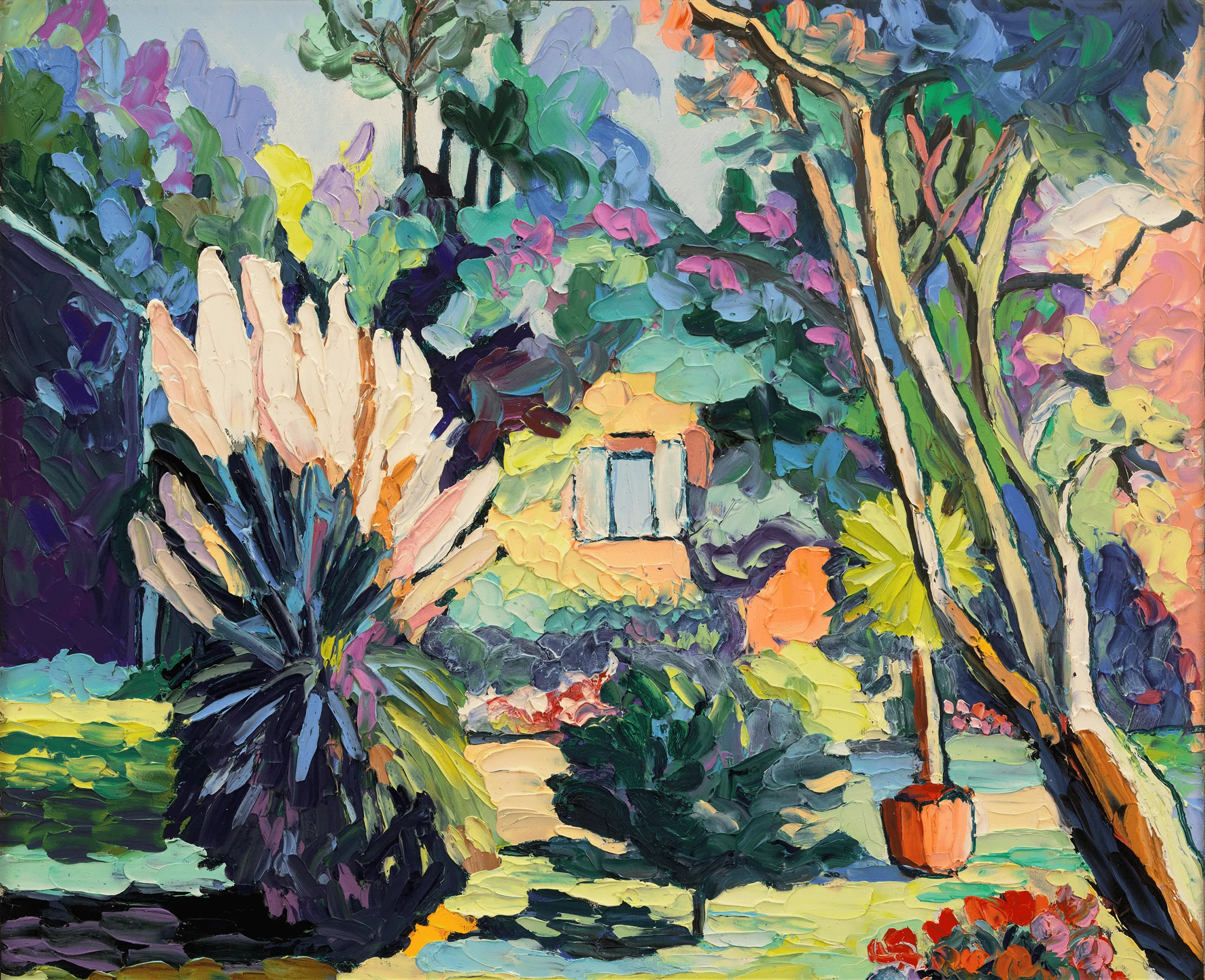Corinne et Isaac au jardin by H. Claude Pissarro