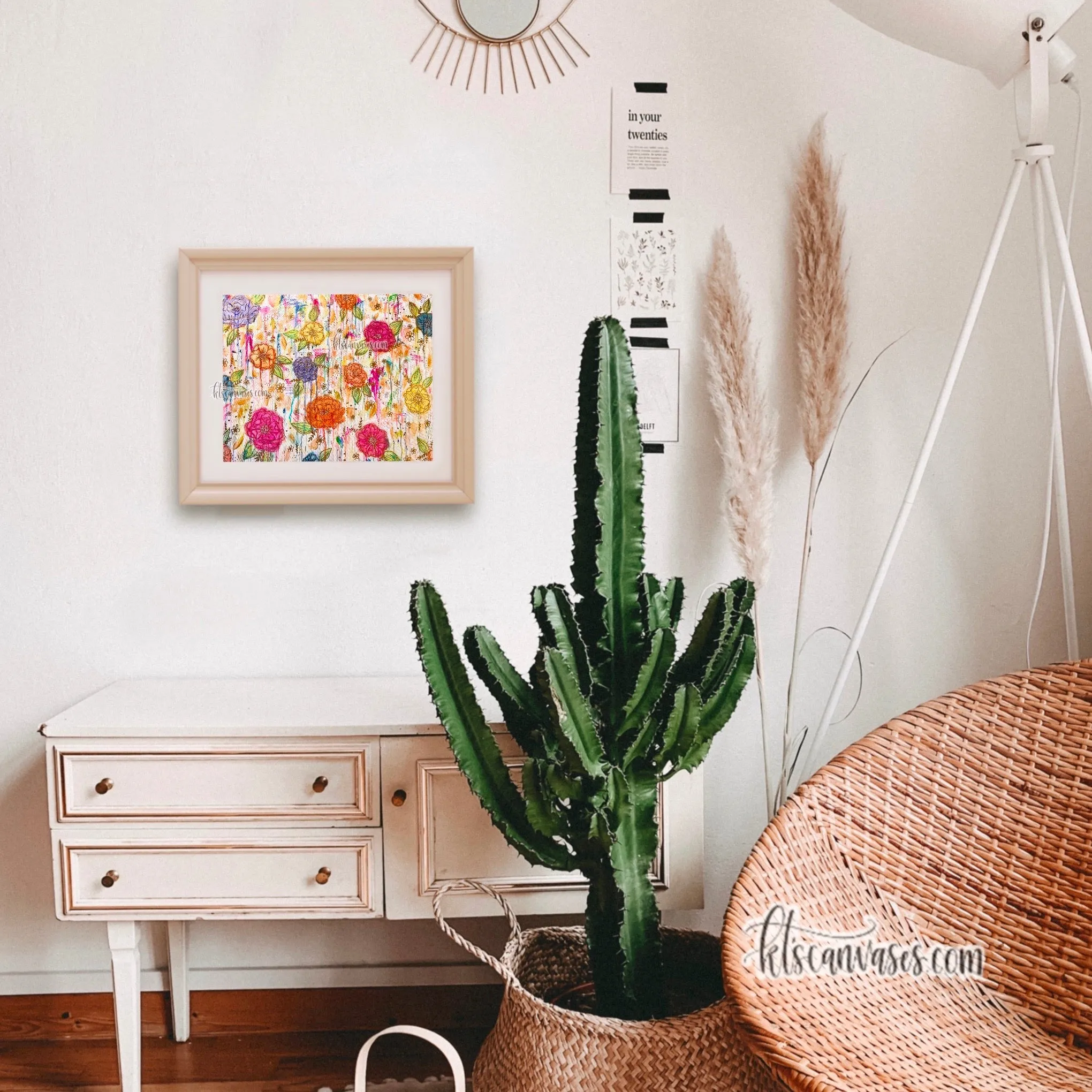 Creative Mess Florals Art Print