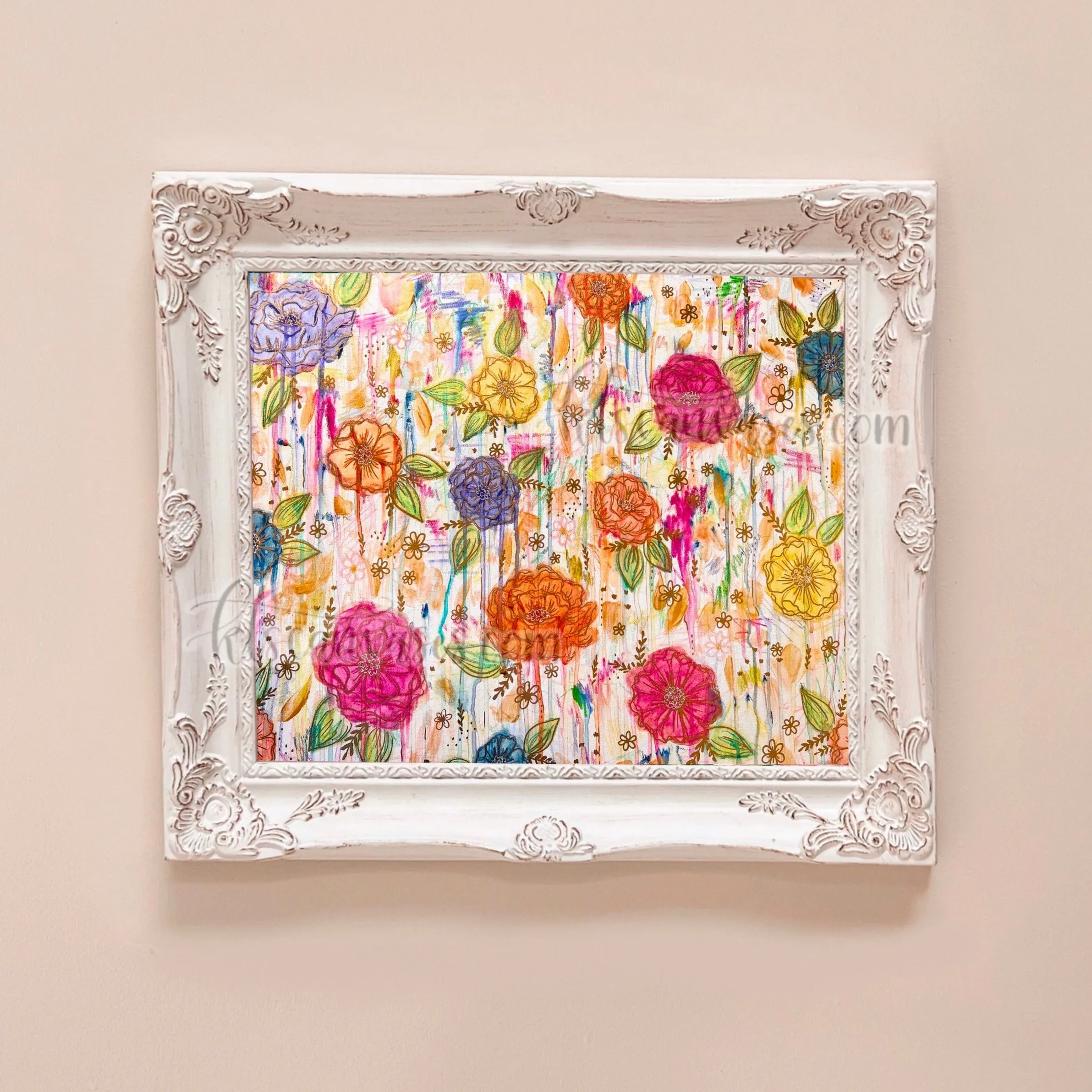 Creative Mess Florals Art Print