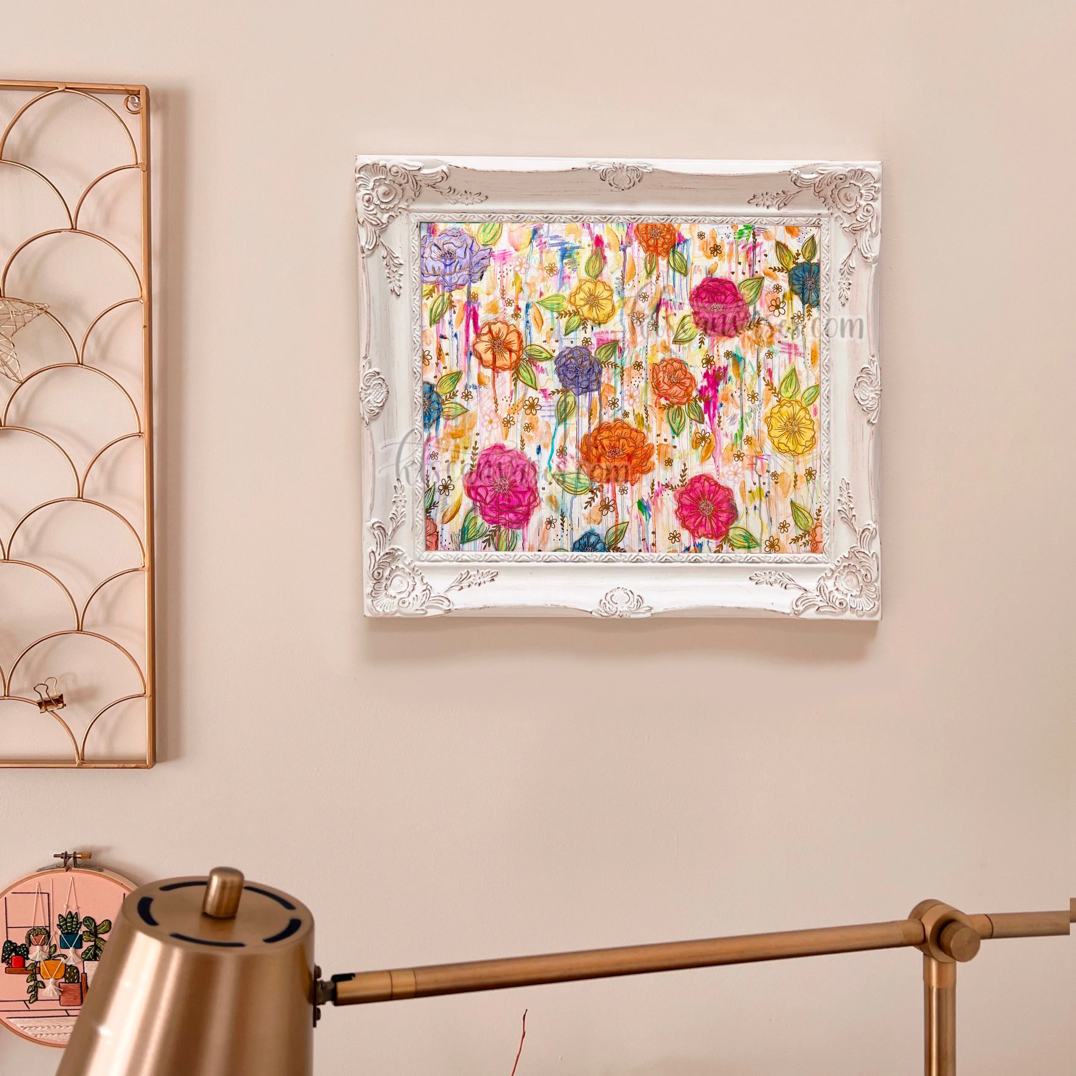 Creative Mess Florals Art Print