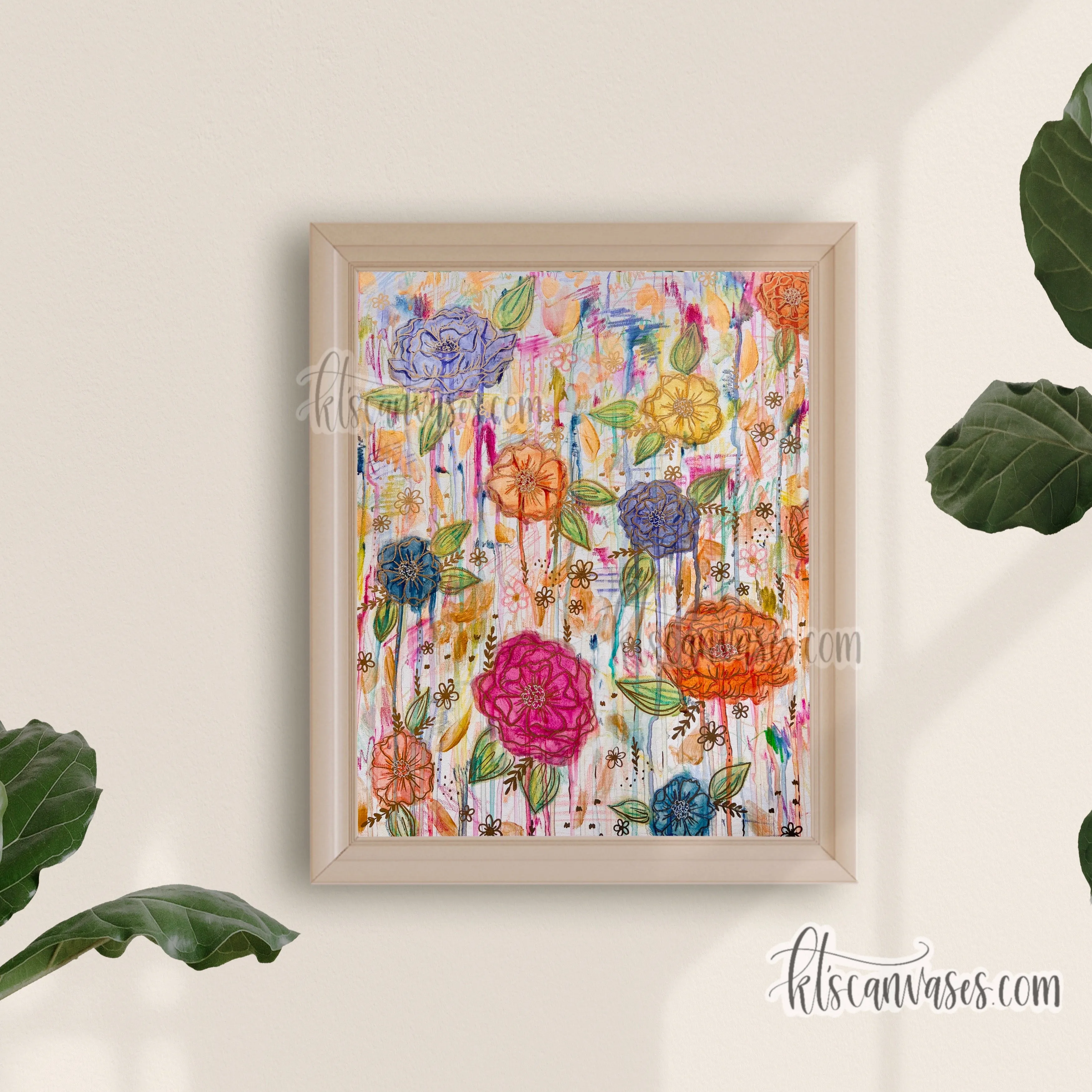 Creative Mess Florals Art Print