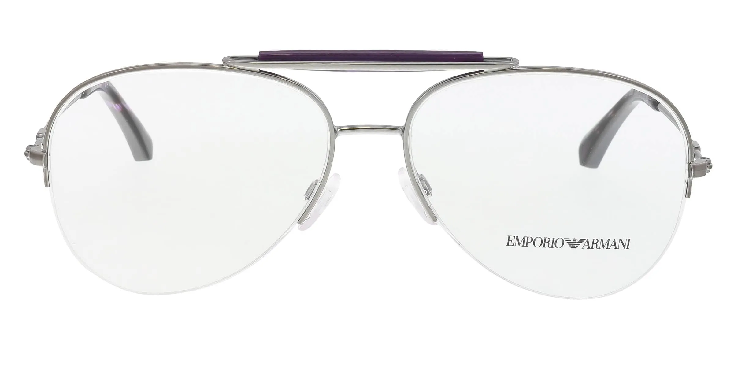 Emporio Armani EA1020 3010 Silver/Purple Oval Optical Frames