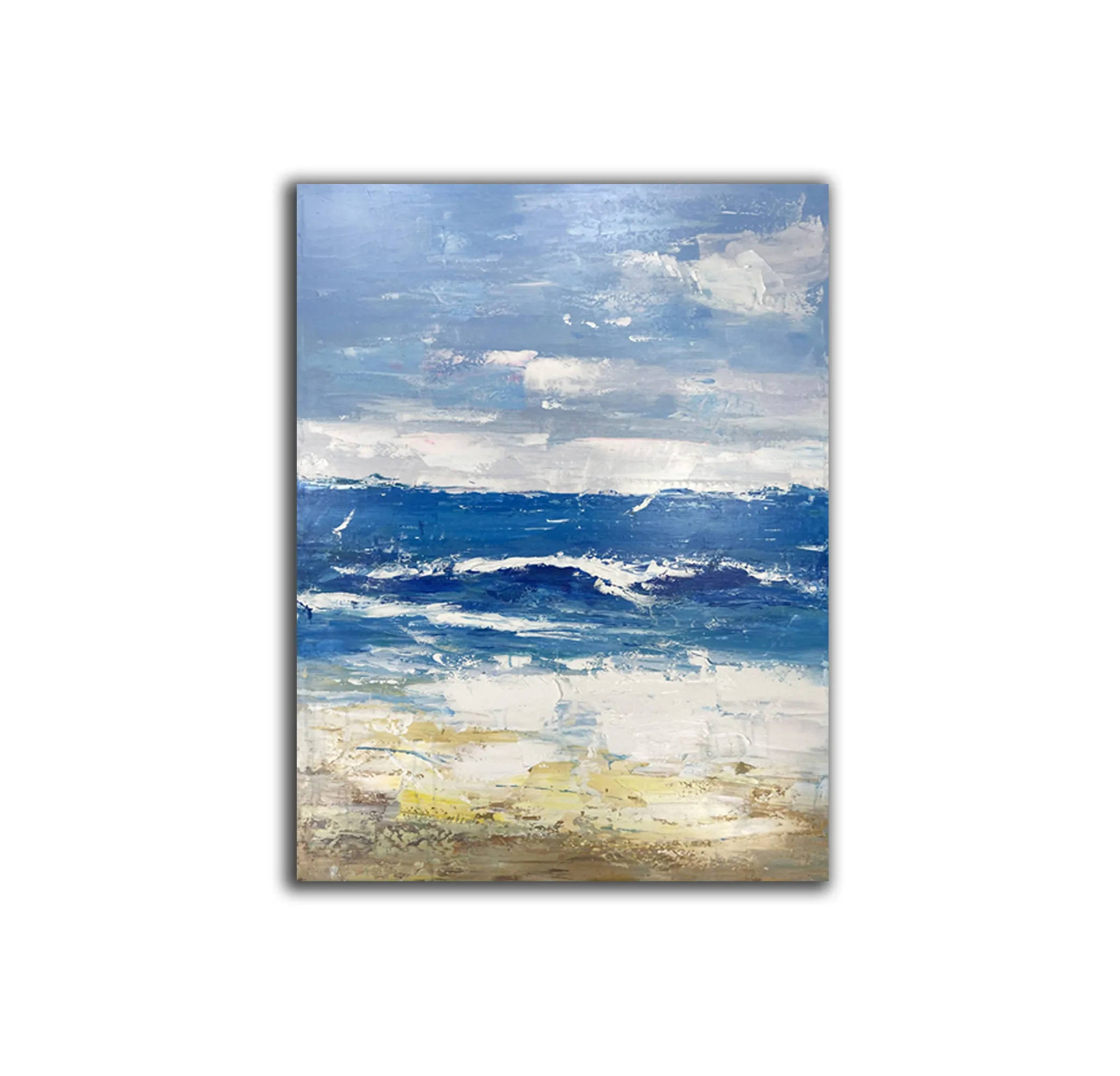 Extra Large Abstract Paintings Seascape Painting Blue Painting Np066
