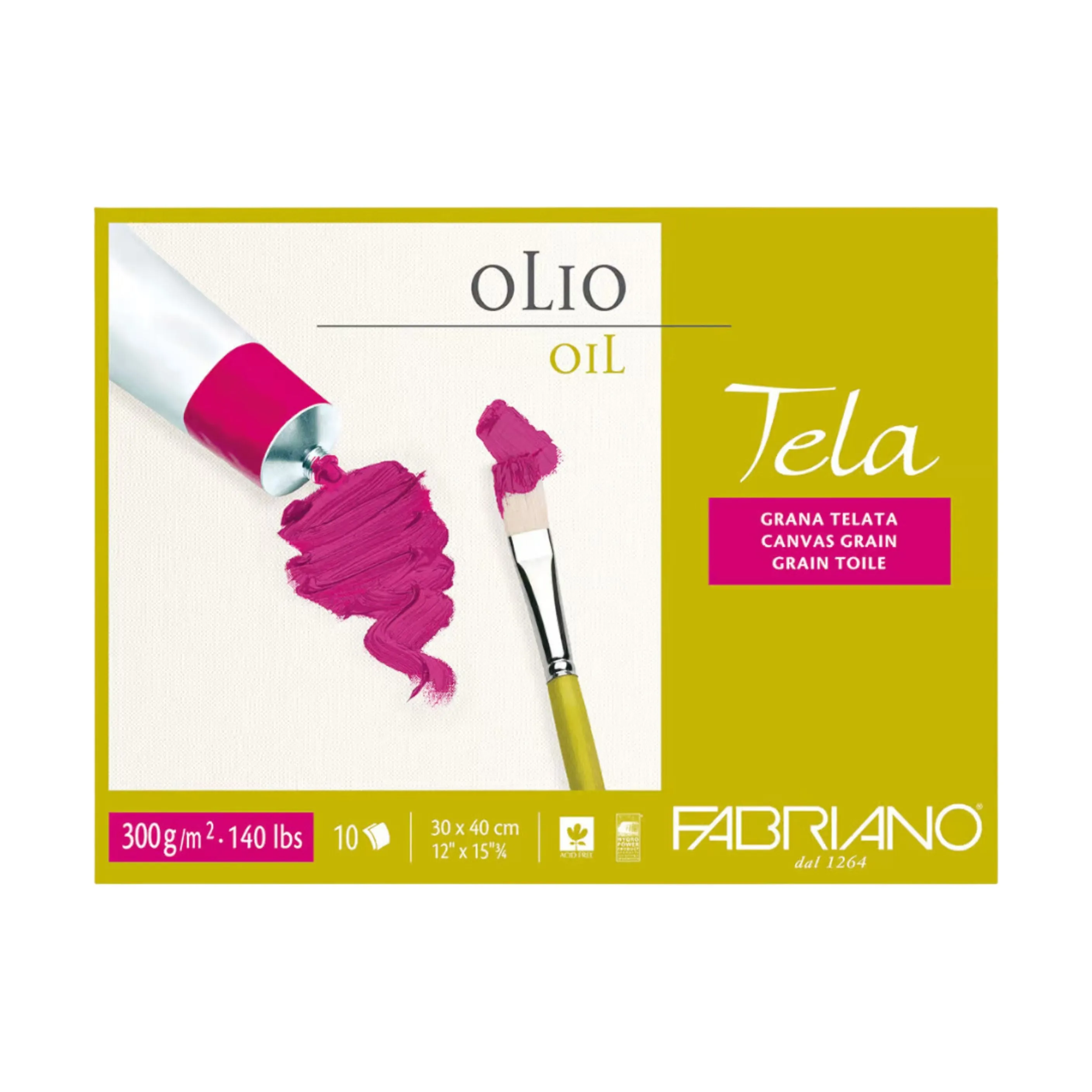 Fabriano Blocco Tela Oil 300gsm