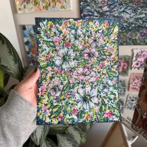 Floral Original Painted Art Paper No. 2