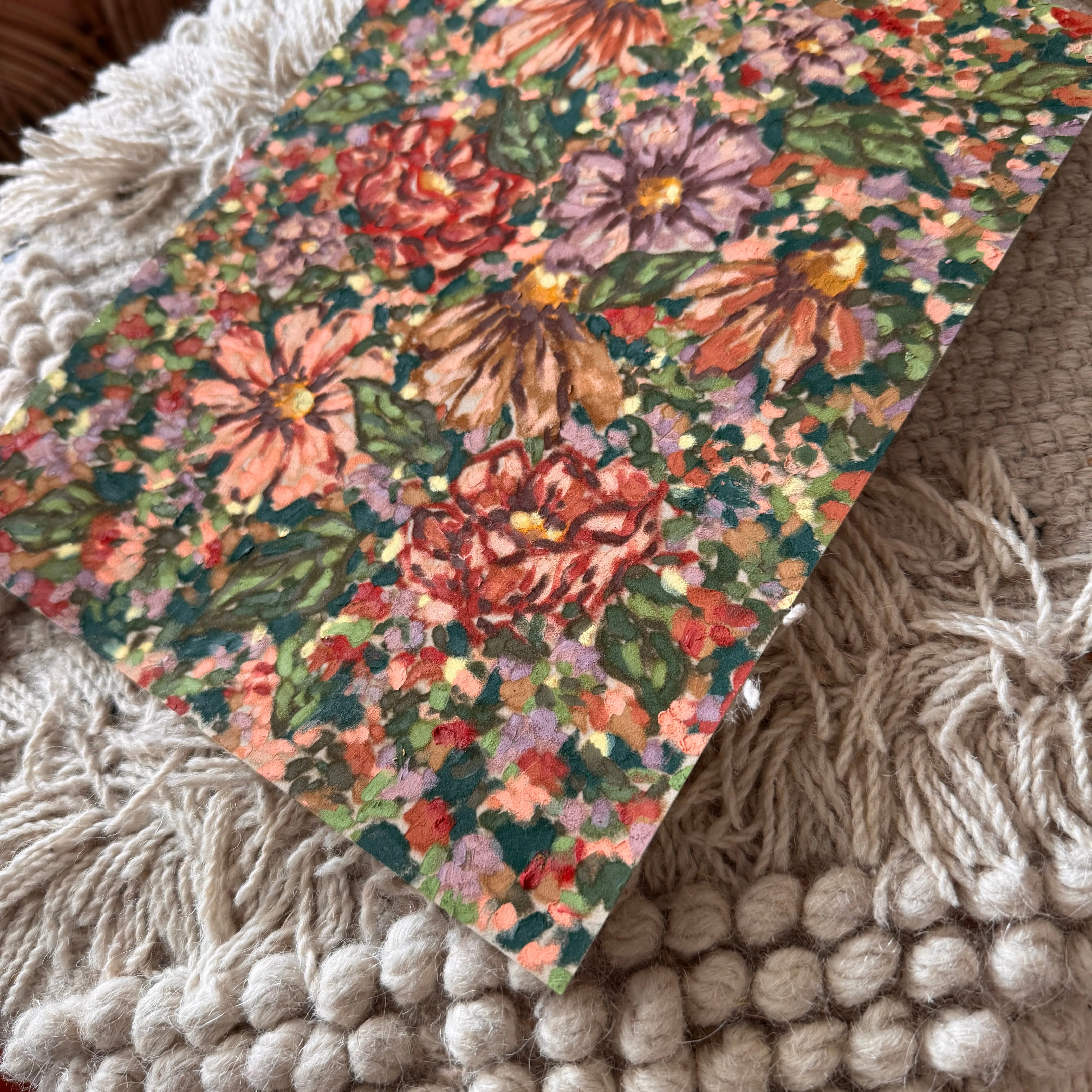 Floral Original Painted Art Paper No. 4