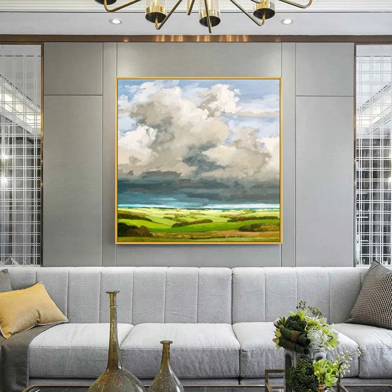 Large Paintings for Living Room Wall Landscape Painting Countryside Gp050