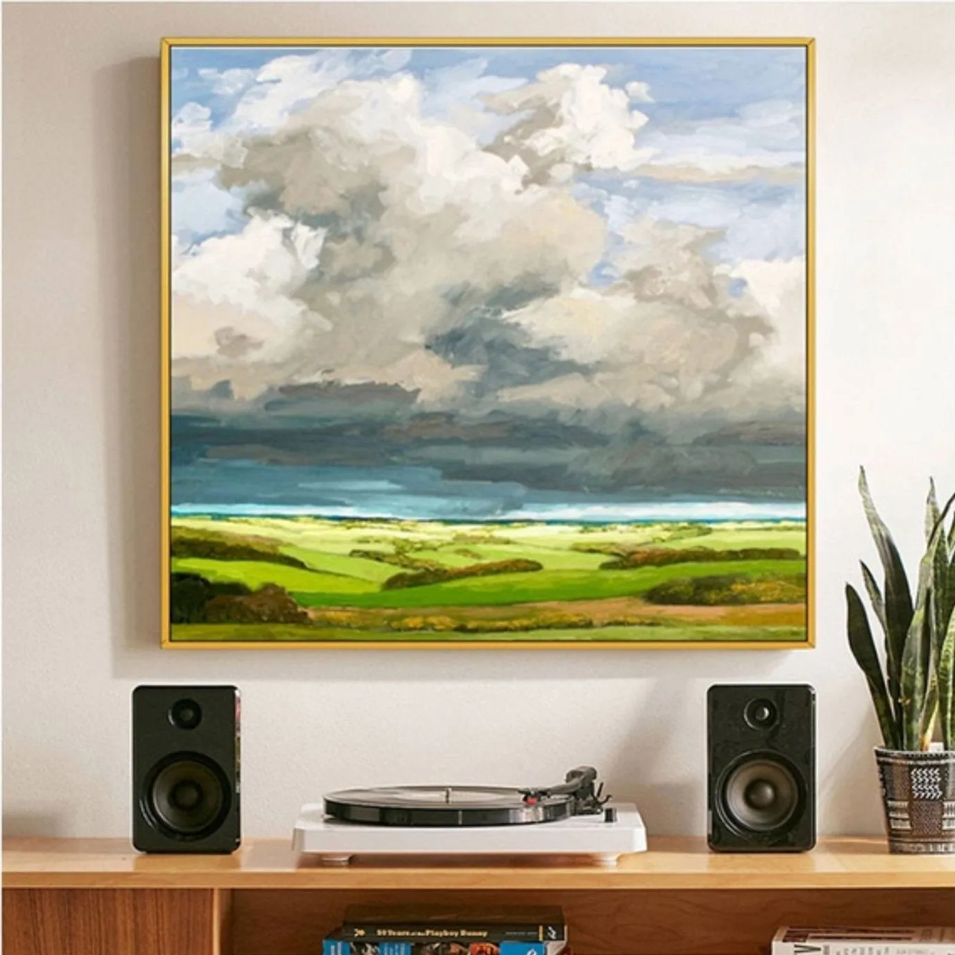 Large Paintings for Living Room Wall Landscape Painting Countryside Gp050