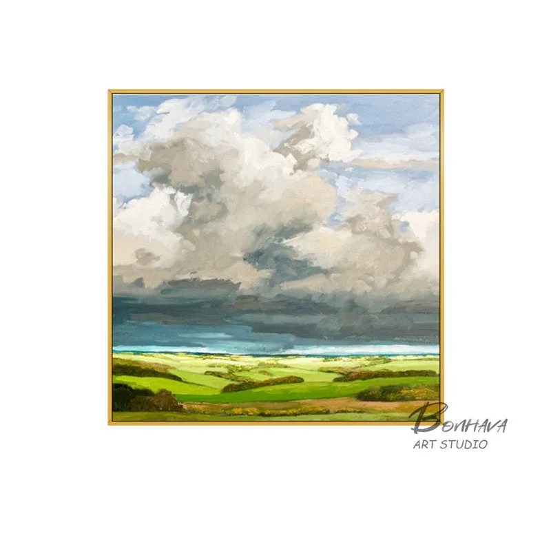 Large Paintings for Living Room Wall Landscape Painting Countryside Gp050