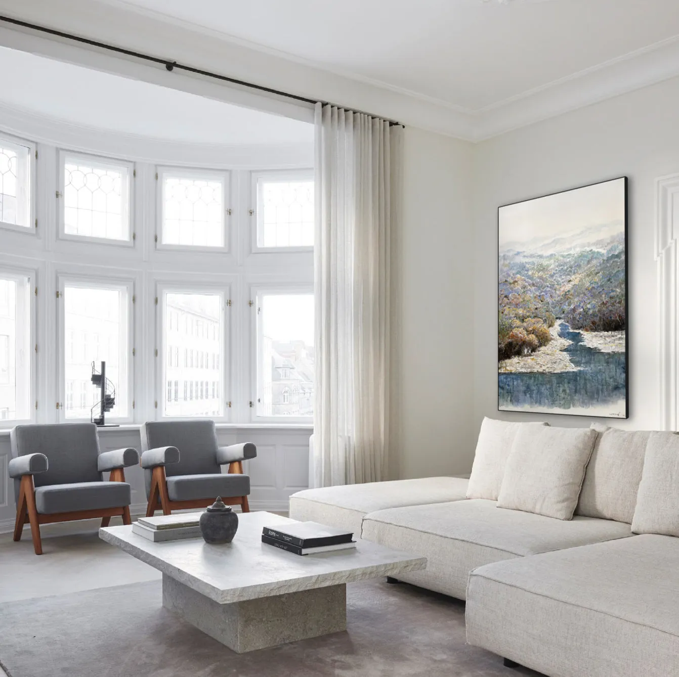 Modern Oil Painting - Veil of Morning Mist