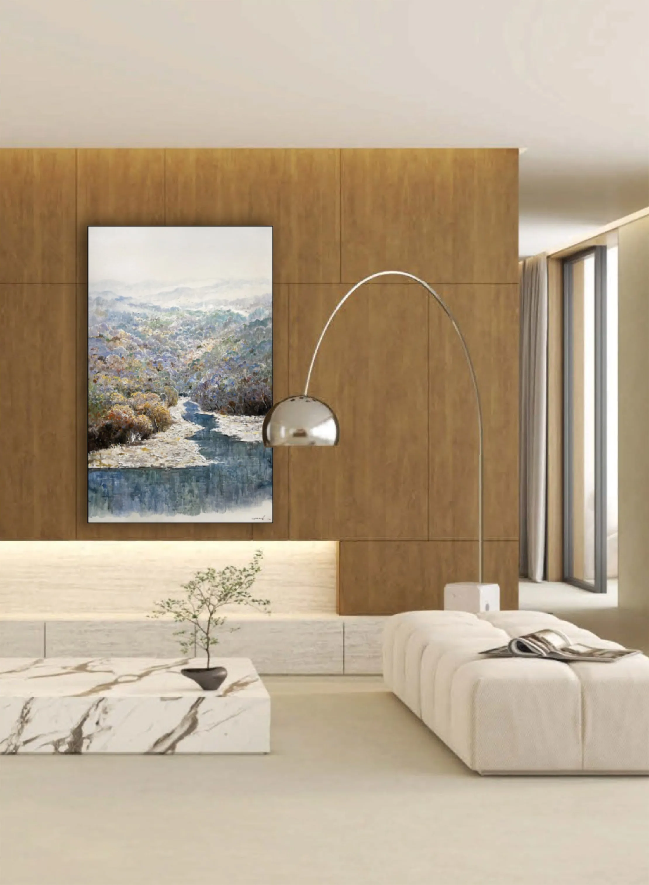 Modern Oil Painting - Veil of Morning Mist