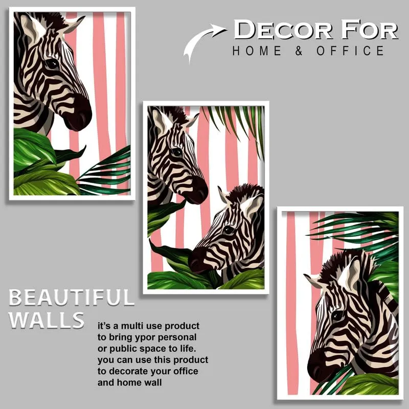 SAF paintings Set of 3 Modern Boho Art Wall Painting For Home And Office ol-COMBO-2061-K3