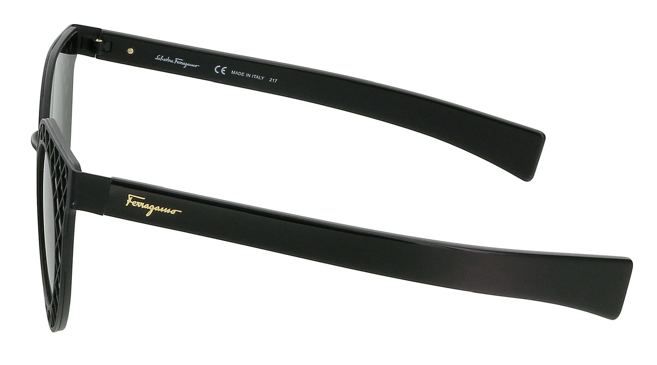 Salvatore Ferragamo SF171S 002 Matte Black Round Sunglasses