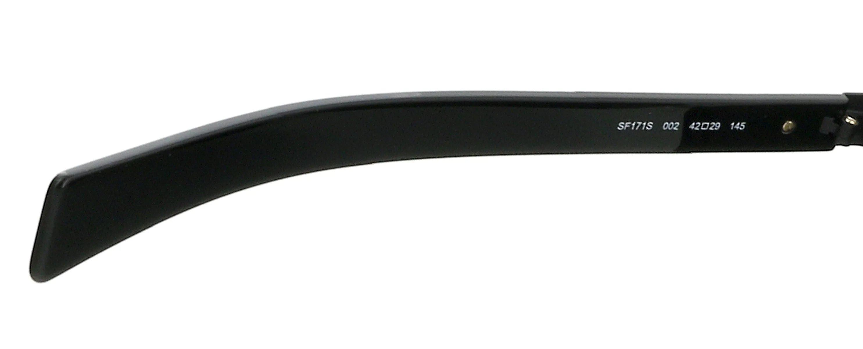 Salvatore Ferragamo SF171S 002 Matte Black Round Sunglasses