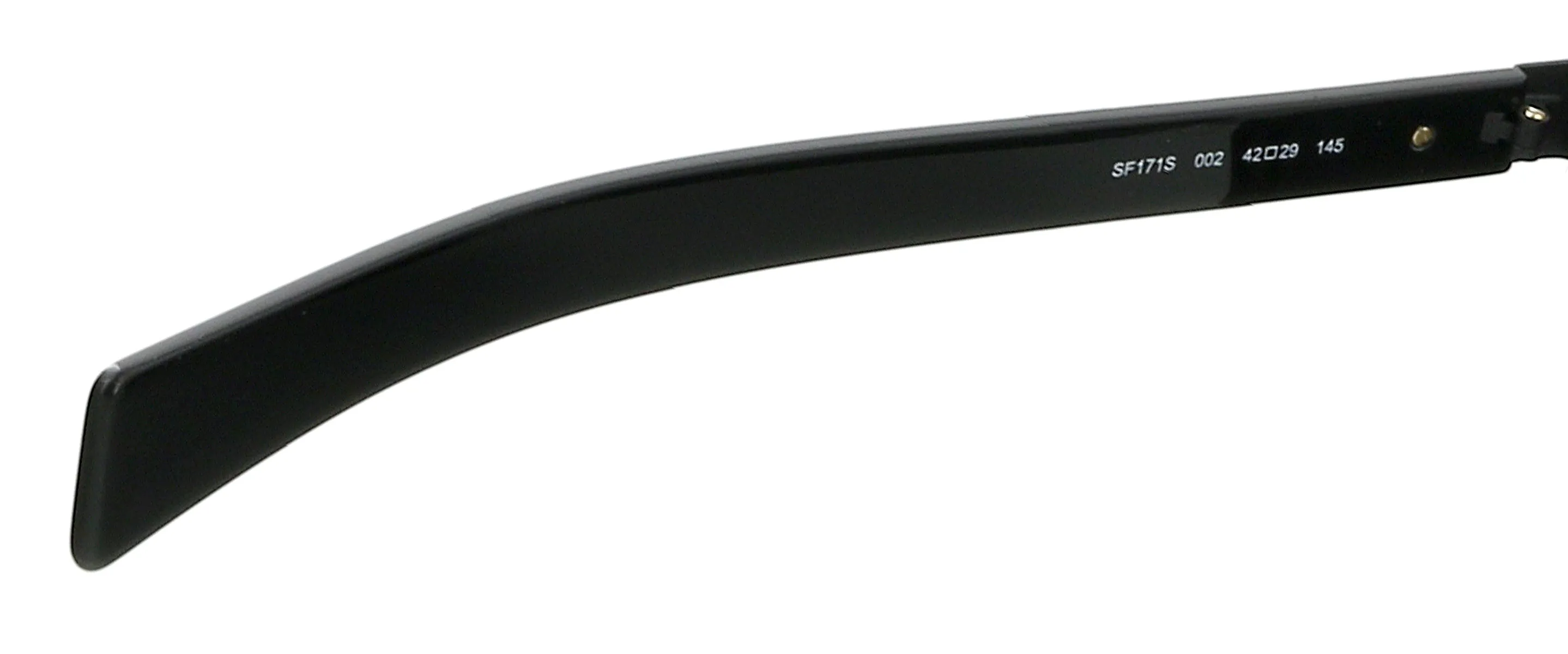 Salvatore Ferragamo SF171S 002 Matte Black Round Sunglasses