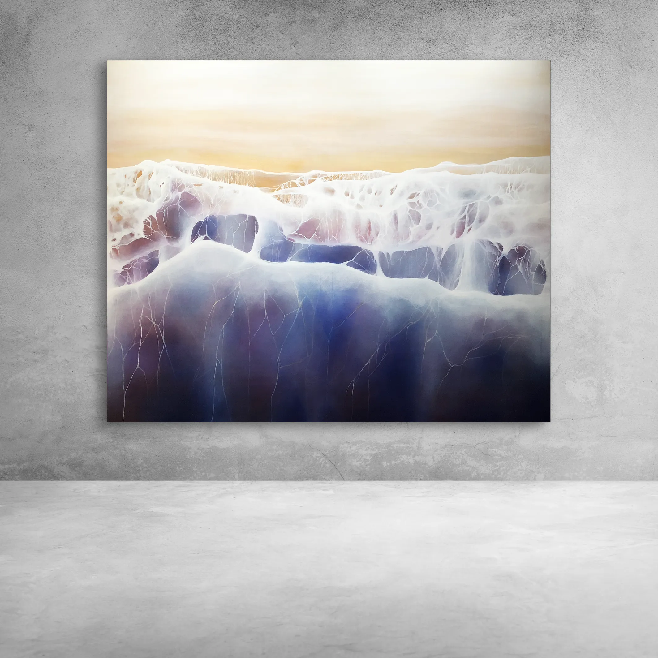 Three Waves Painting