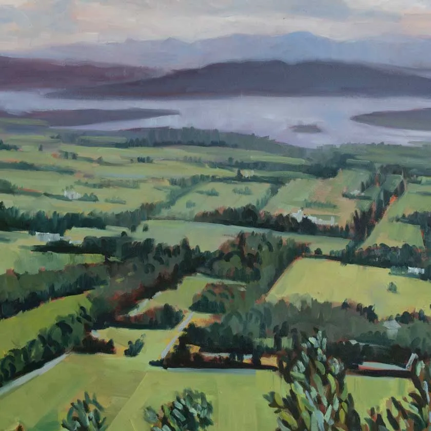 View from Mount Philo -Oil Painting 24x30