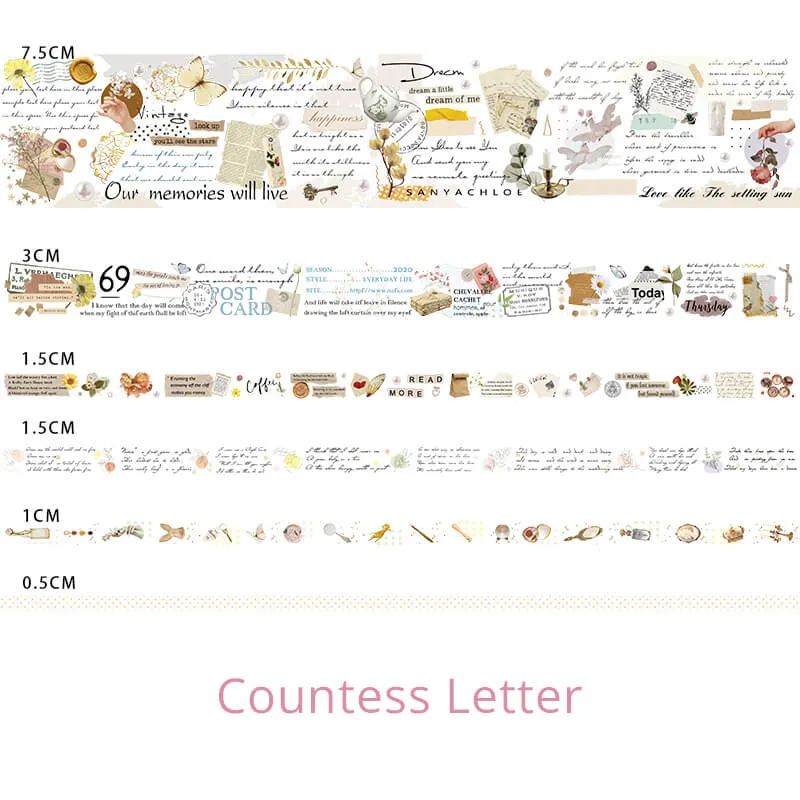 Vintage Half Time Series Washi Tapes
