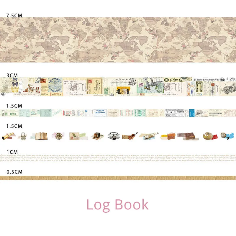 Vintage Half Time Series Washi Tapes