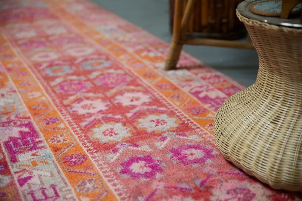 Vintage Kurdish Herki Runner 2.9ftx11.9ft
